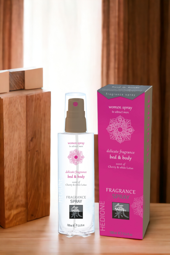 Éveillez la Passion avec la Brume Aphrodisiaque Shiatsu pour Femmes : Cerise et Lotus Blanc